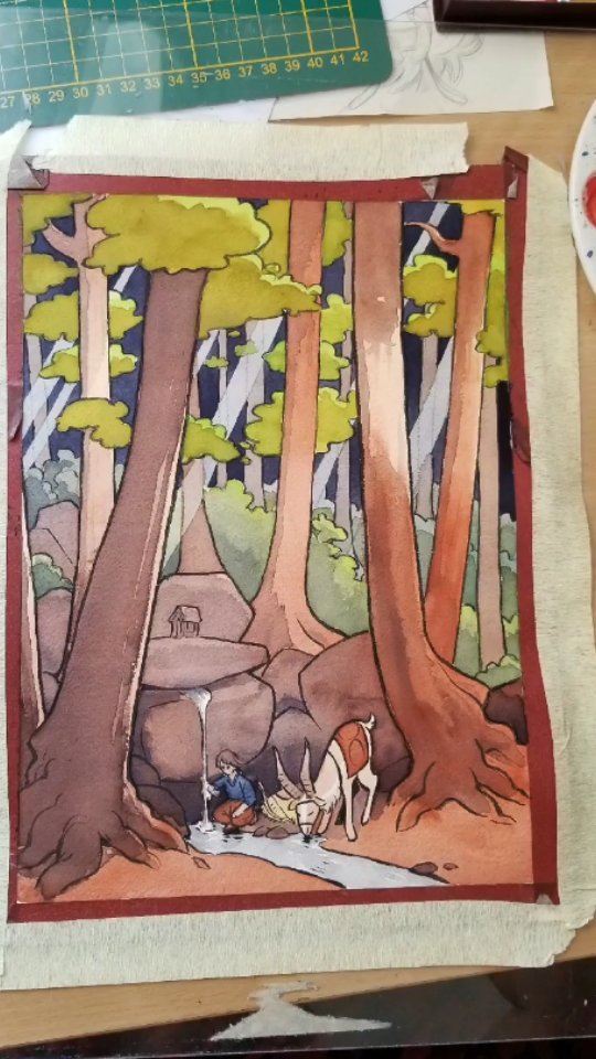 Illustration inspirée du film Princesse Mononoké.
•
Aquarelle, encre de chine et crayons
•
•#mononoke #ashitaka #forestpainting #ghibli #ghiblilandscape #ghiblifanart #ghibliartworks #hiroshige #estampe #hokusai #ghibliart #mononokefanart #aquarelle #landscapedrawing #environmentart #drawing #watercolour #watercolorpainting #illustratorsofinstagram
