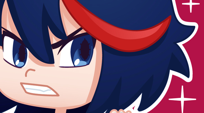 Fanart Kill la Kill de Ryuko, Mako et Satsuki, pour Kana éditions