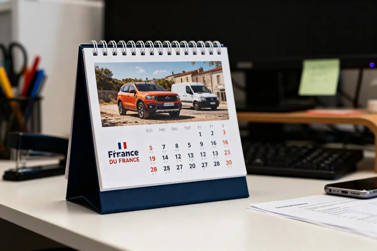 Calendrier publicitaire personnalisé 2026 pour Pro professionnels