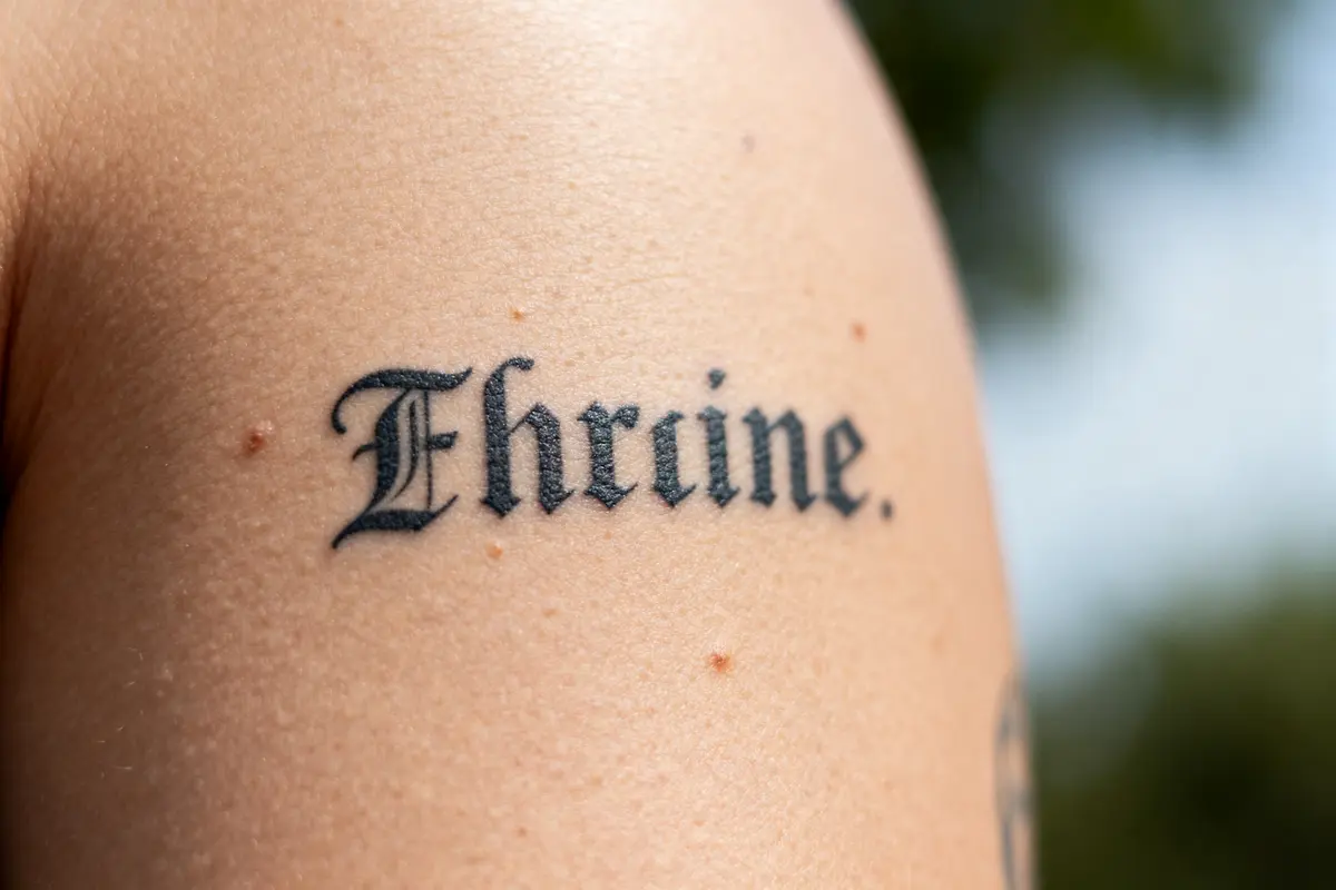 Calligraphie pour tatouage : guide des meilleures polices stylées